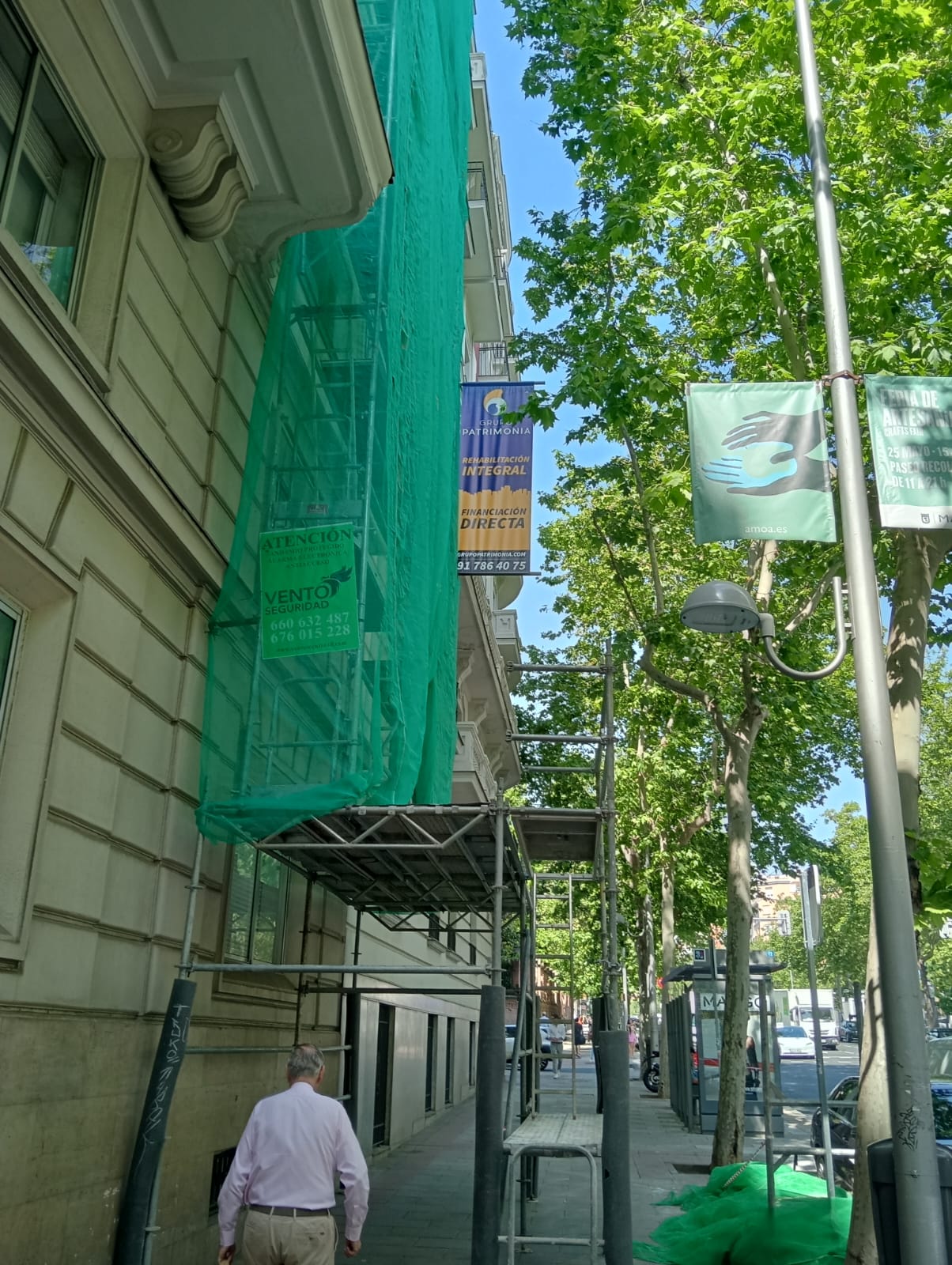 Rehabilitación de Fachada con sistema SATE en Madrid